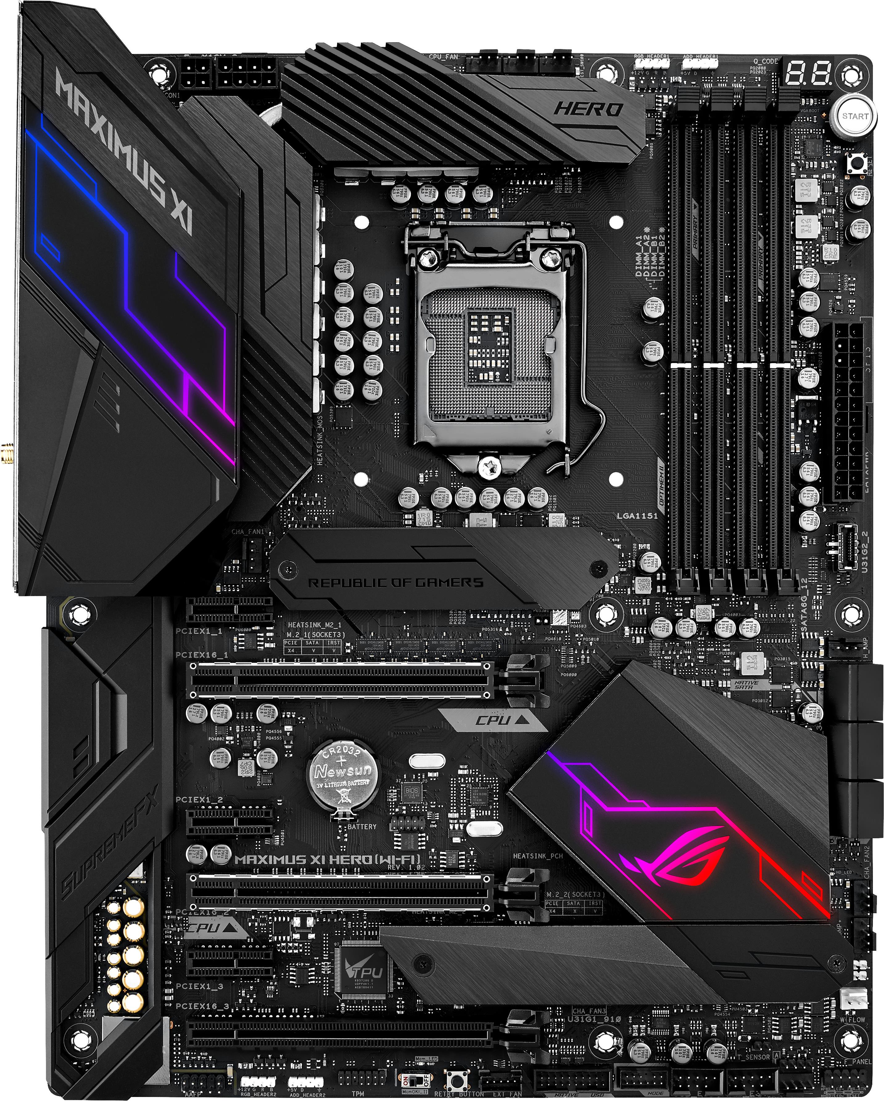 ASUS ROG Maximus XI Hero WiFi LGA 1151 Z390 ATX Galaxus